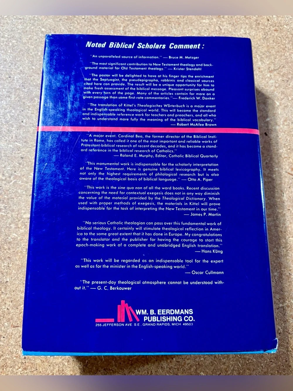 Theological Dictionary of the New Testament Volume 1 Hardcover 1976
